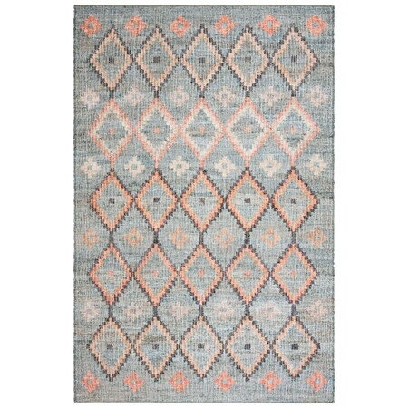 Safavieh Kilim Hand Loomed Small Rectangle Area RugCharcoal & Gold 4 x 6 ft. KLM753F-4